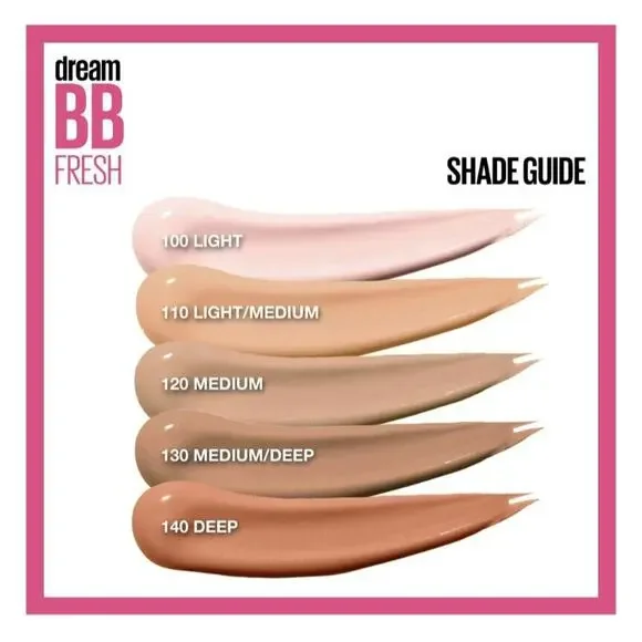 Maybelline Dream Fresh Skin Hydrating BB Cream, 8-in-1 Skin Perfecting Shade Med - Picture 5 of 11